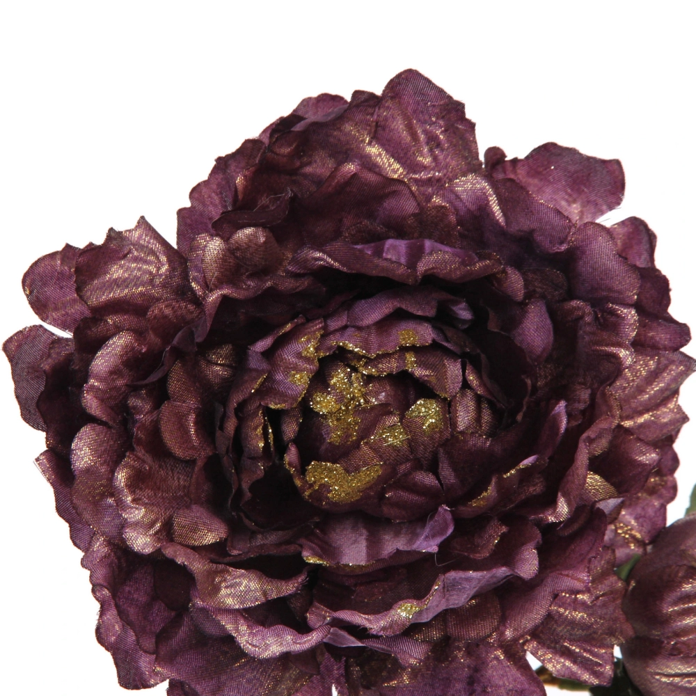 Искусственные цветы «FLOWERS GLAMOUR» 60см Пионы 2 цветка лиловые