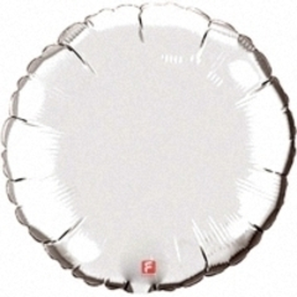 F 18" Круг, Серебро, 1 шт.