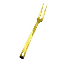 Вилка для мяса поварская 27,5 см сервировочная нерж. цвет золото PVD P.L. Proff Cuisine