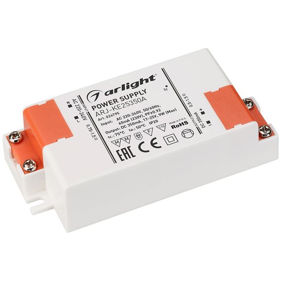 Драйвер Arlight ARJ-KE25350A 17-25V 9W IP20 0,35A 024795