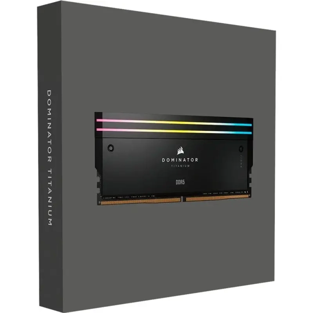 Оперативная память CORSAIR Dominator Titanium RGB, 32 Гб DDR5 (2x16 Гб), CL34, 7200 МГц, (CMP32GX5M2X7200C34)