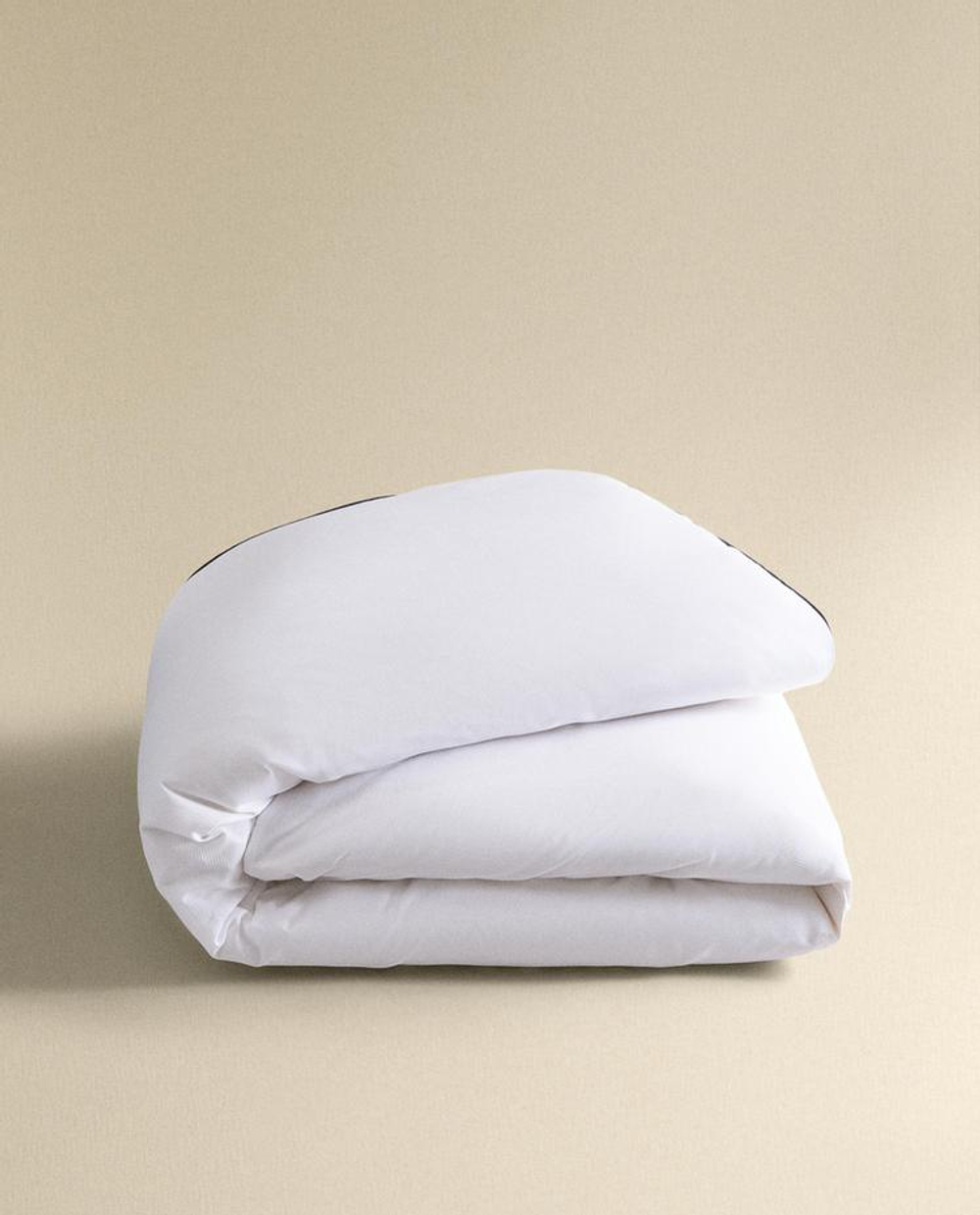 ZARA HOME ПОДОДЕЯЛЬНИК С КАЙМОЙ, СЕРЫЙ