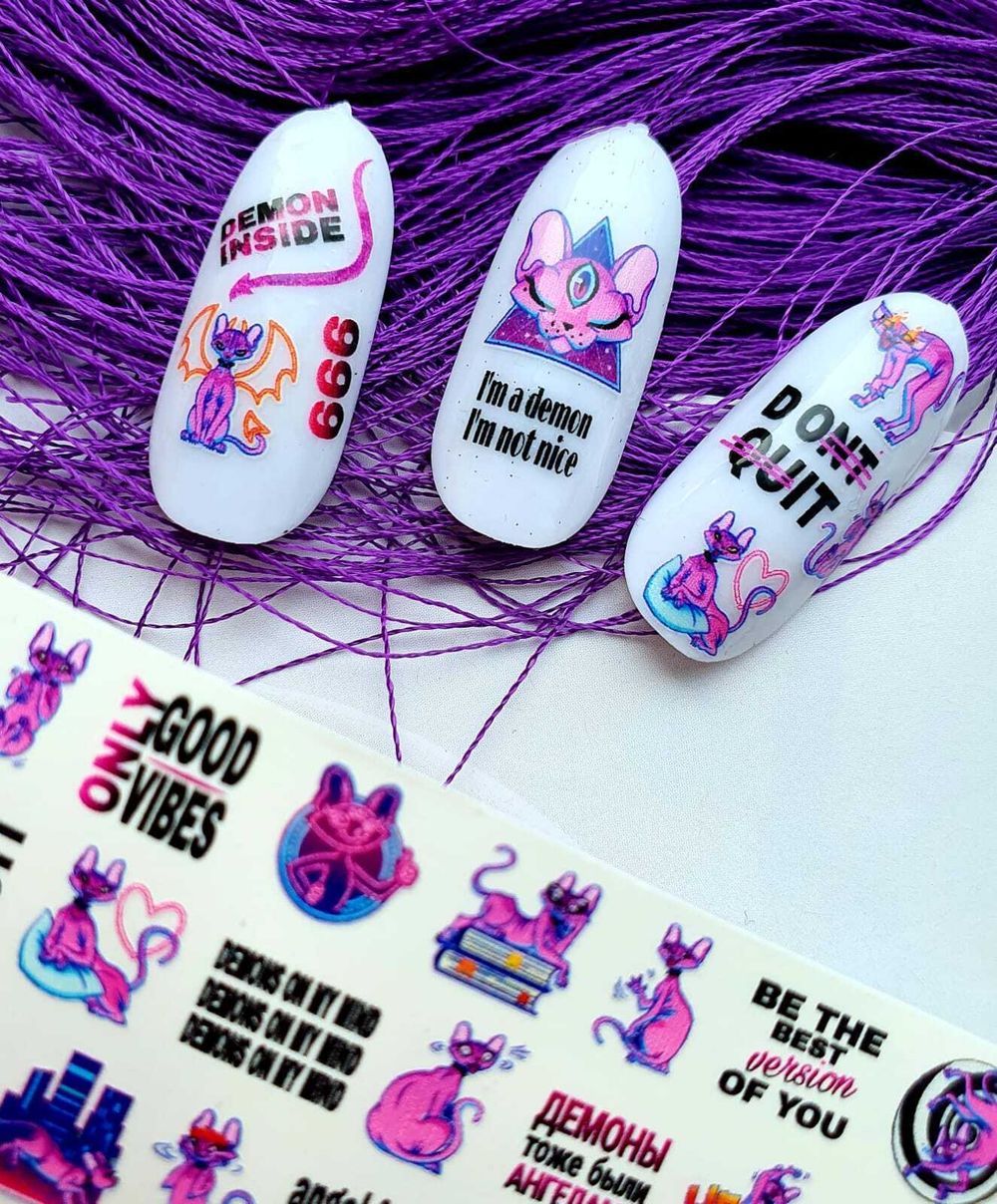 MIW Nails Слайдер-дизайн Животные, W-783