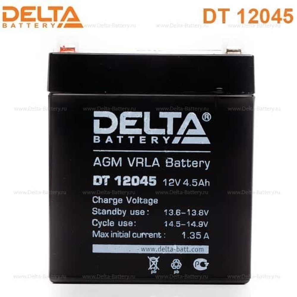 Аккумуляторная батарея Delta DT 12045 (12V / 4.5Ah)