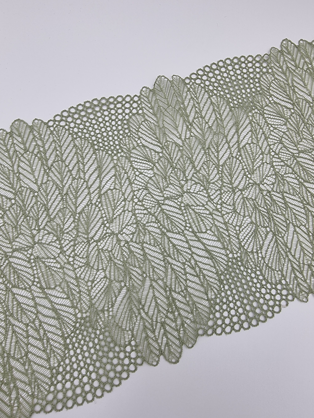 Кружево эластичное хаки КС41 (22 см)