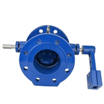 Swing check valve Elephant VCD1313E-F body material - cast iron GGG50, seal - EPDM, disc - cast iron GGG50, flanged, with swashplate and counterweight