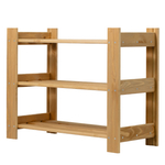 Обувница 50 см Альберт напольный, натуральный бейц / стеллаж на балкон, для рассады из массива сосны