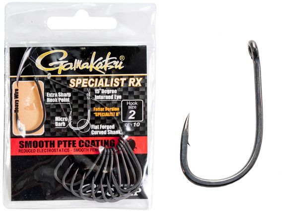 Крючки Gamakatsu G-CARP SPECIALIST RX HOOKS разм. 02 10шт.