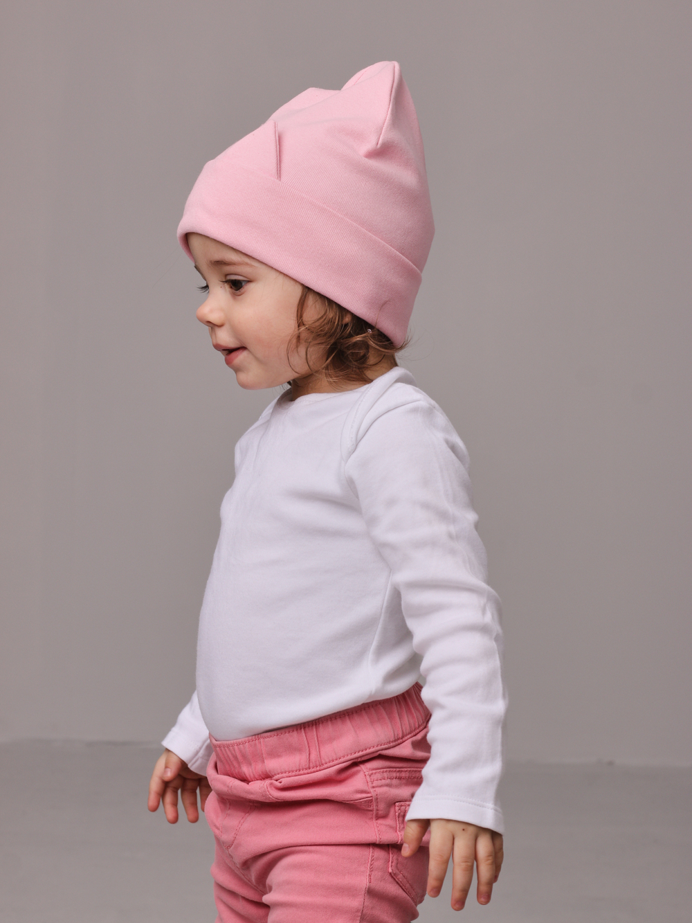 Шапка трикотажная КИС(Светлое Безе)