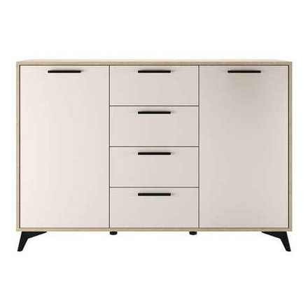 Комод 1360 2С4Я "ЕВА" Дуб Экспрессив - Сатин