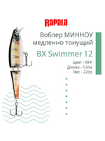 Воблер BX Swimmer 12, 12см, 22г, цвет BLP, медленно тонущий