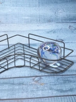 полка в ванную без сверления угловая