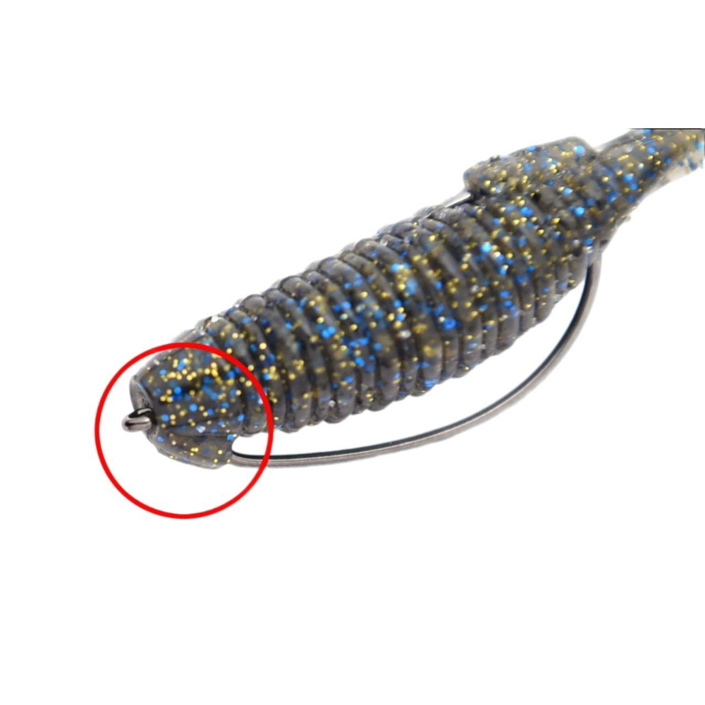 Приманка силиконовая Keitech Flapper Grub 4", 6,4г, цвет #008 Scuppernong