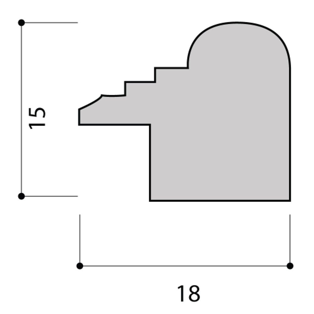 Фоторамка Image Art С18 30х42 деревянная из сосны, цвет красное дерево, вставка-прозрачный пластик | Image Art