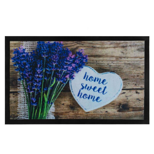 Придверный принтованный коврик Добро пожаловать (милый дом)