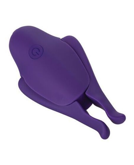 Фиолетовые виброзажимы для сосков Nipple Play Rechargeable Nipplettes