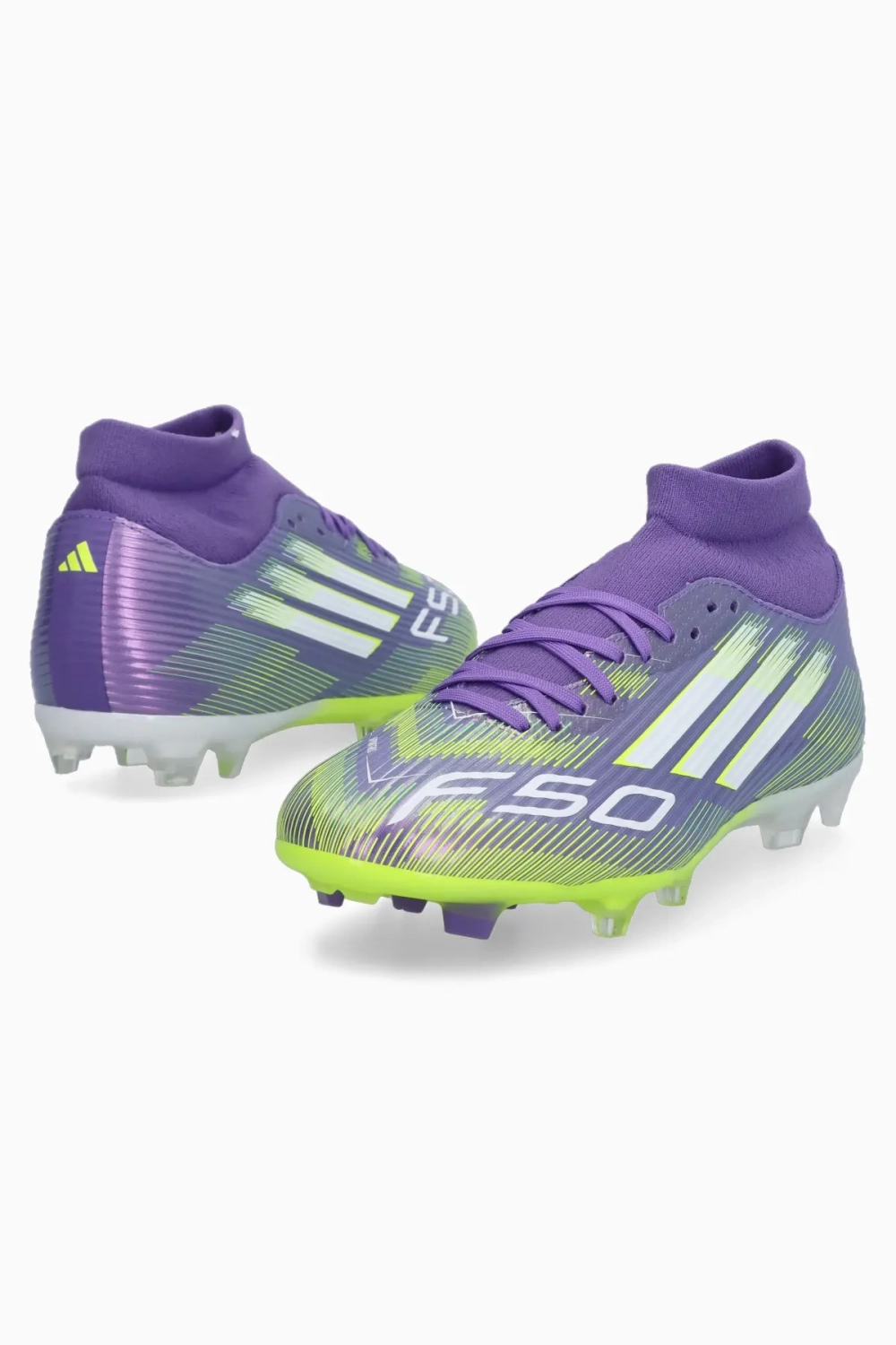 Бутсы adidas F50 League Mid FG/MG - фиолетовый