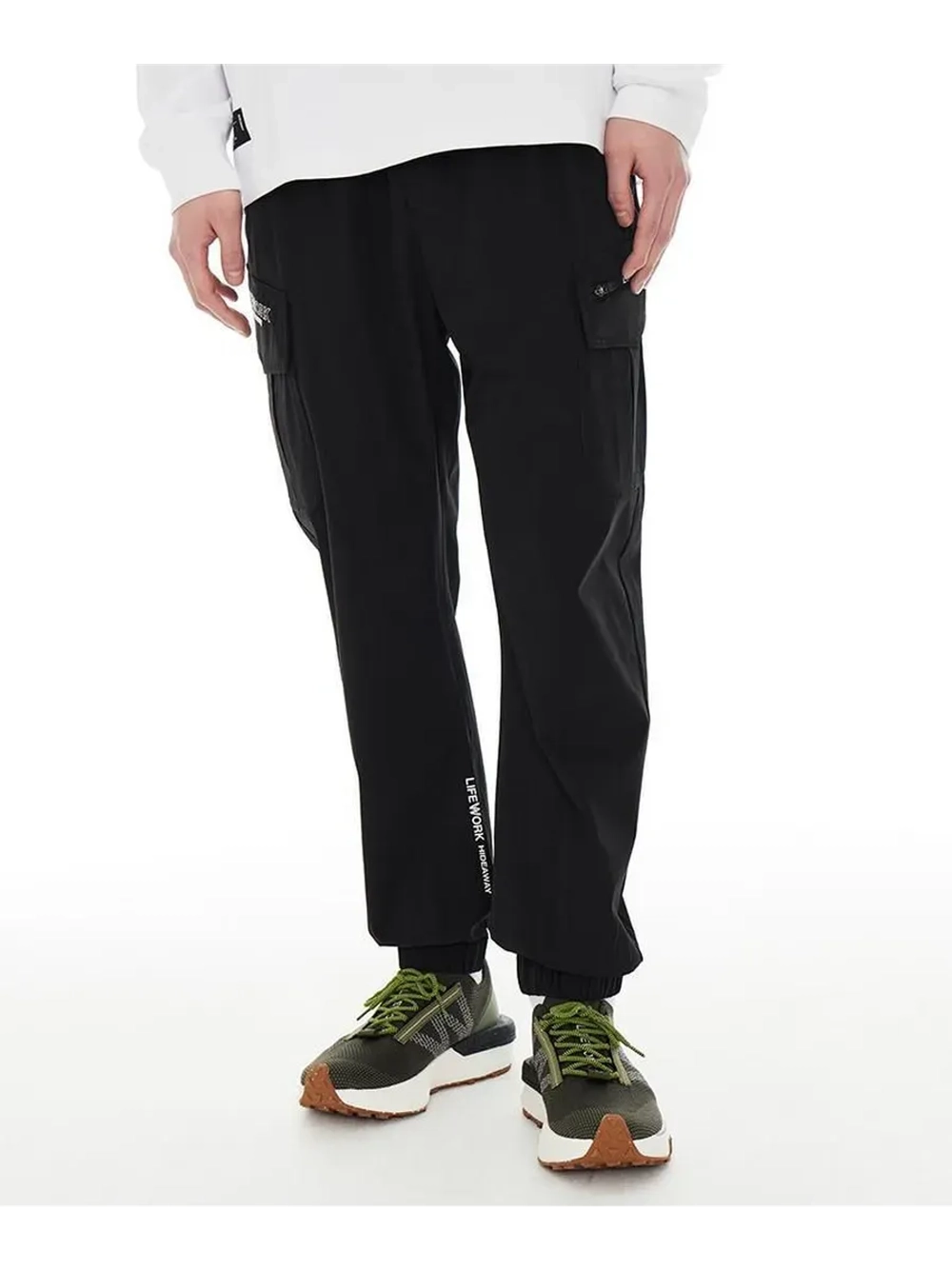 Брюки джогеры в стиле карго нейлоновые