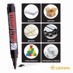 Маркер перманент. CROWN MULTI MARKER 3,00 мм черный круглый