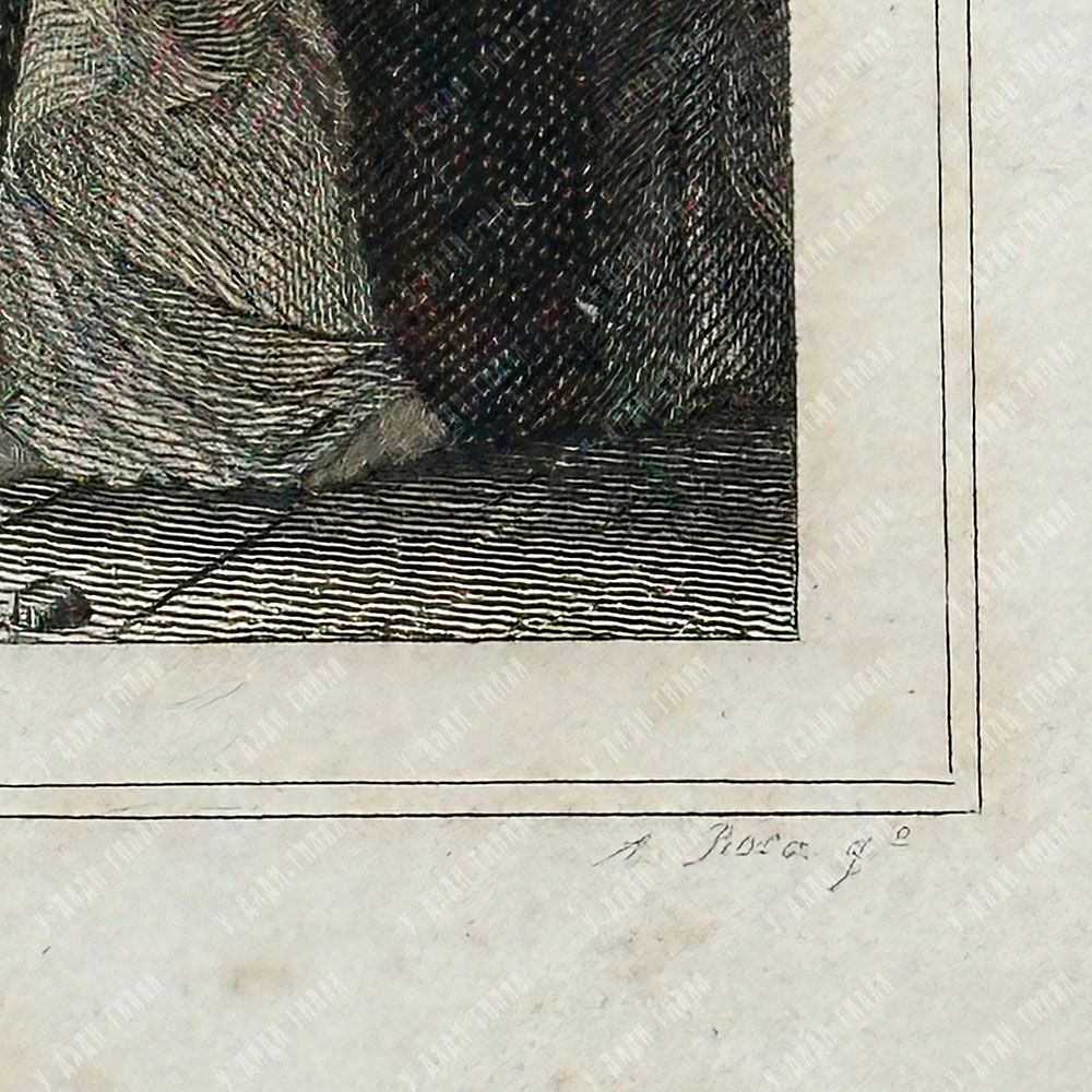 АНТОНИО РОКА. Похороны Юлия Цезаря. Гравюра. Испания, Мадрид. 1854–1859 г.