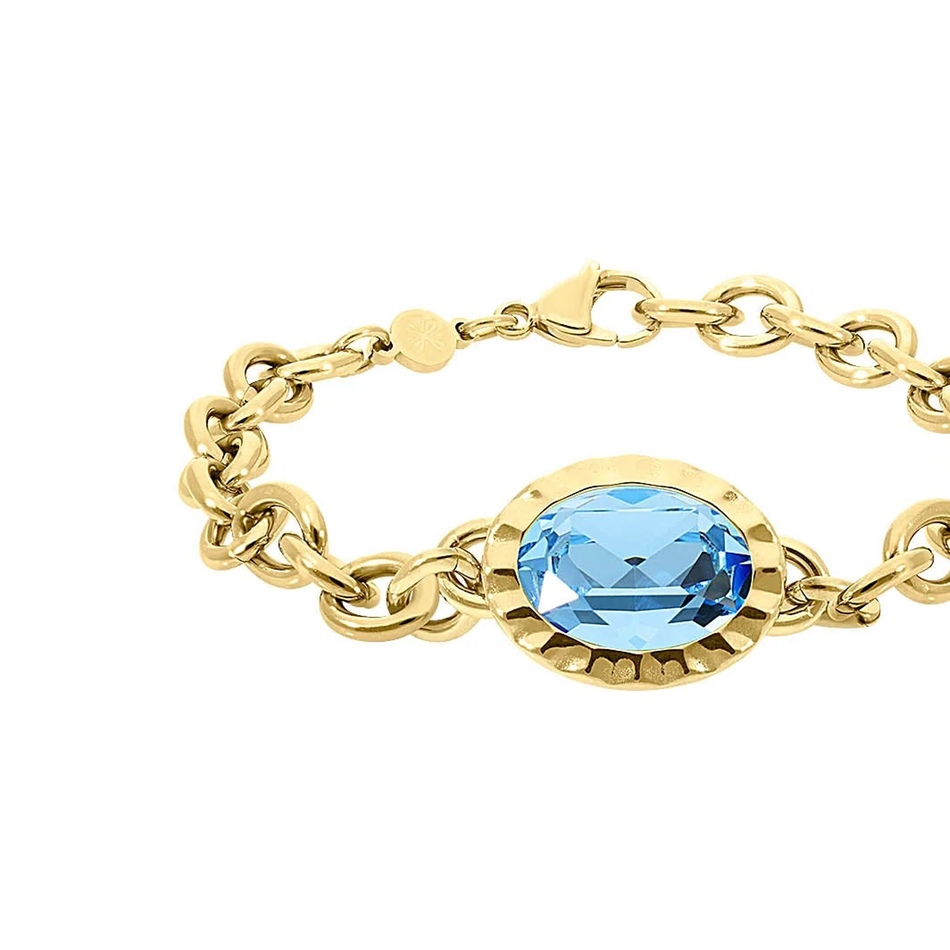 Браслет Qudo TIVOLA UNICA big (G/P) Aquamarine 189528