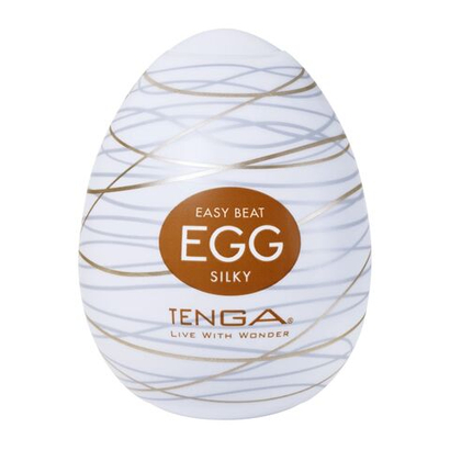 Мастурбатор-яйцо Tenga Egg Silky, мягкий рельефный TPE