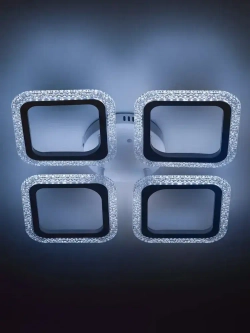 Люстра потолочная светодиодная с пультом ДУ Rivoli белая 64Вт 2800-6300К, светильник на кухню, в детскую, в спальню