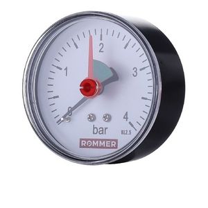 Манометры Rommer RIM-0007 аксиальные с указателем предела