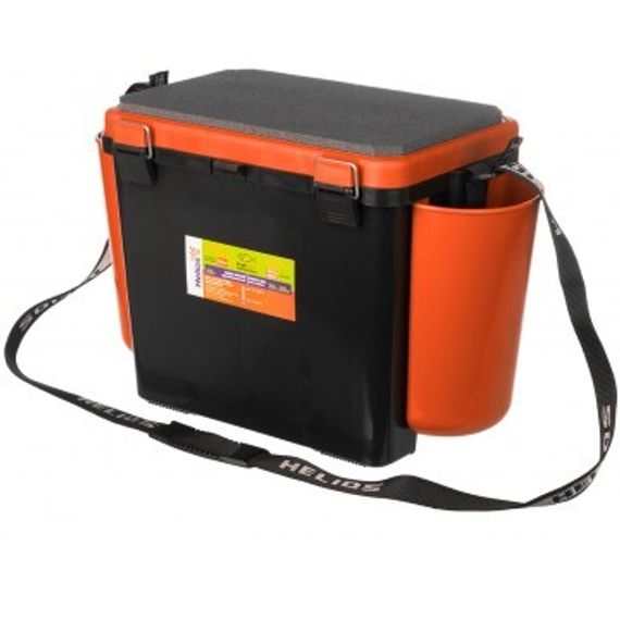 Ящик зимний Helios &quot;FishBox&quot; односекционный (19л) оранжевый