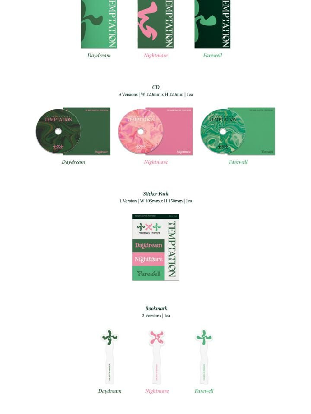 Альбом TXT - THE NAME CHAPTER: TEMPTATION 5th Mini Album RANDOM Version