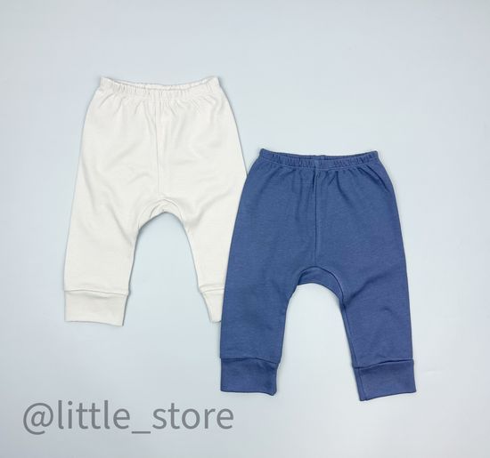 Комплект штанишек хлопковых, Бежевый/мокрый асфальт