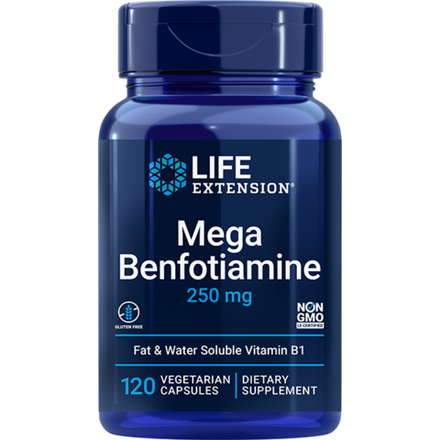 Mega Benfotiamine 250 мг 120 капсул Life Extension