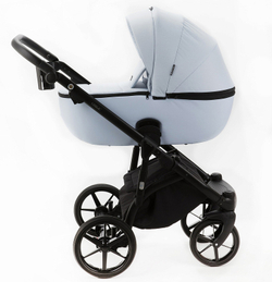 Детская коляска Adamex Nola 2 в 1 N-PS24 (ГОЛУБОЙ+ ГОЛУБАЯ КОЖА)