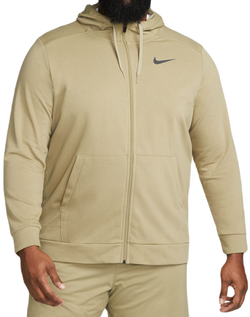 Мужская теннисная кофта Nike Dri-Fit Hoodie Full Zip - зеленый