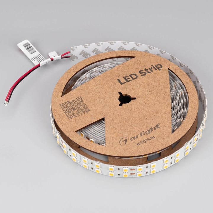 Светодиодная лента Arlight 4W/m 144Led/m 5060SMD теплый белый 5M RT-B144-19mm 24V Warm3000 025273(2)