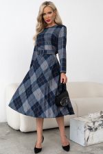 Платье Сильвия (серый/коричневый) Р11-1086/18 Nikol