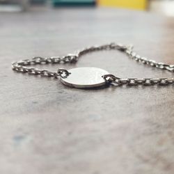 Браслет из серебра с гравировкой на заказ