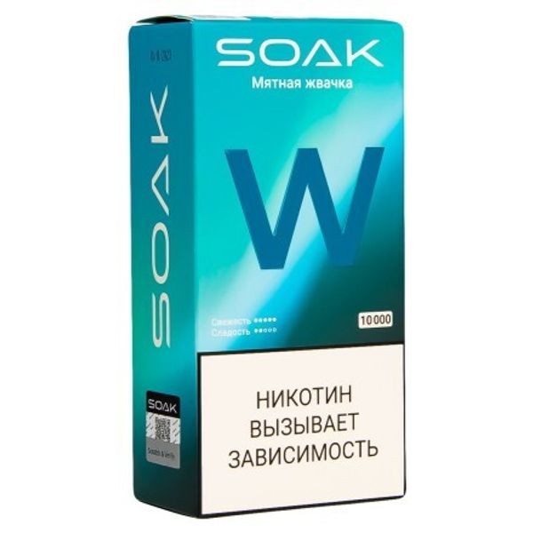 Купить Одноразовый Pod Soak W - Mint Gum (10000 затяжек)