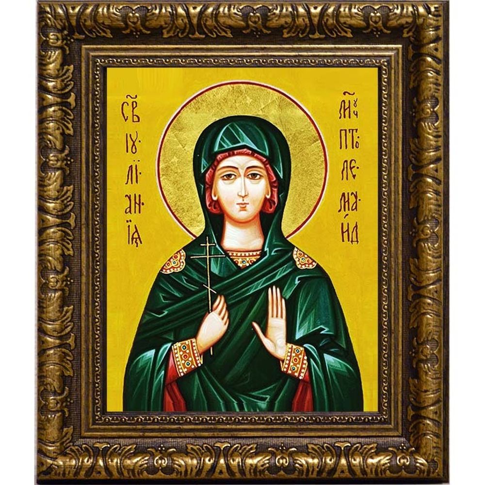 Иулиания Птолемаидская Святая мученица. Икона на холсте.