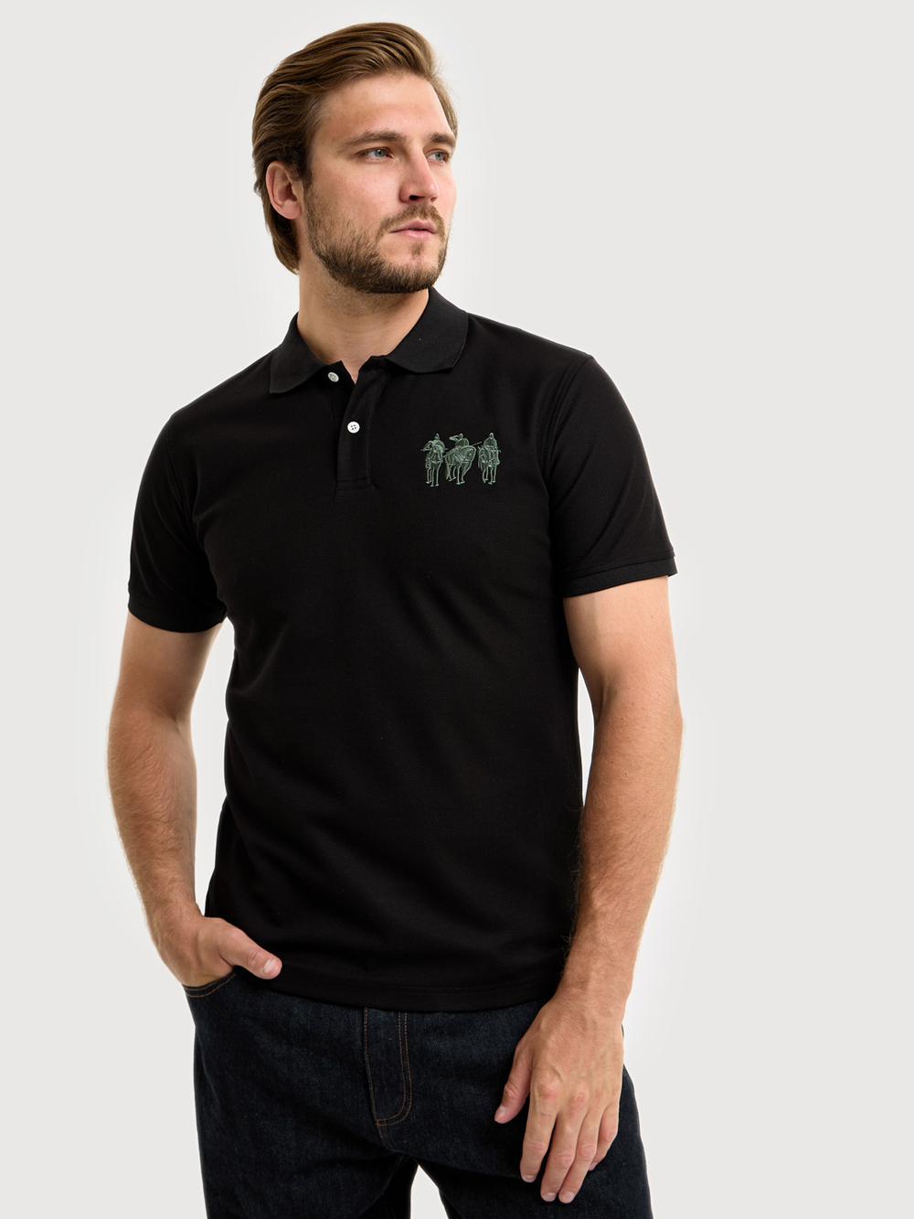 Поло Три Богатыря | EPOS (чёрное+хаки)