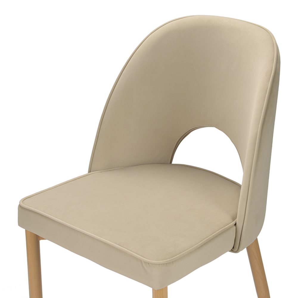 Стул evelyn, велюр, бежевый