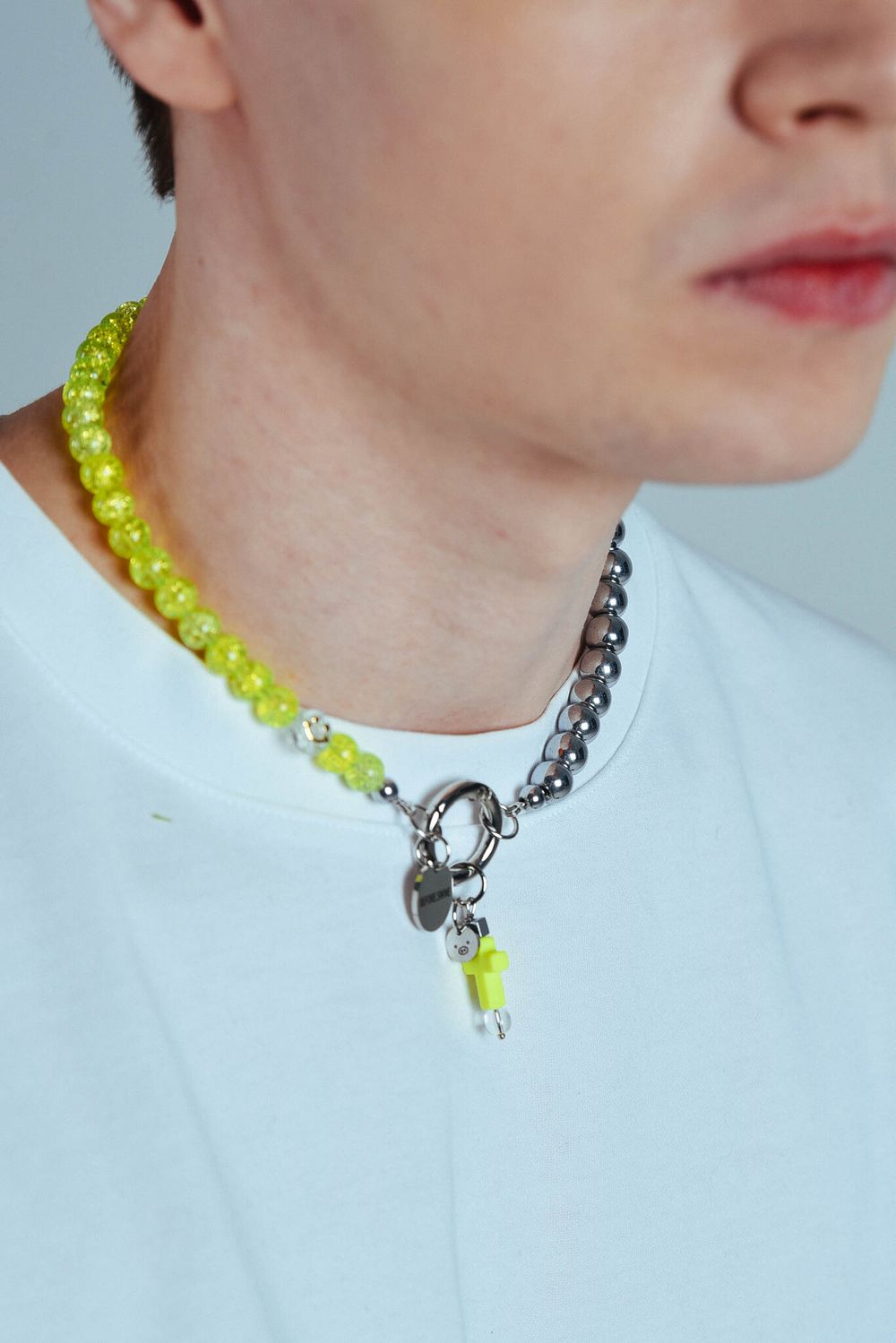 Ожерелье Before.Swine Half&Half Quartz Green