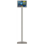 Стойка информационная двусторонняя 1,4 м с одной рамкой Клик