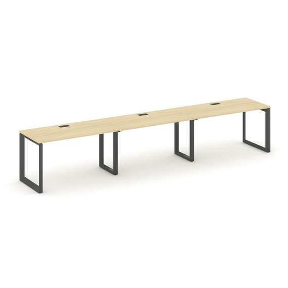 Style Project Рабочая станция односторонняя SN-59O.ORS-053 Акация Лорка/Металл Антрацит/Черный Заглу