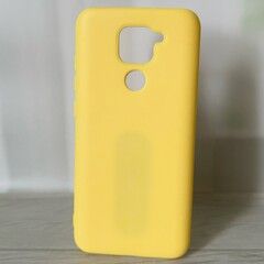 Силиконовый чехол со встроенной пластиной NANO (толщина 2.0 мм) для Xiaomi Redmi Note 9 (Желтый)