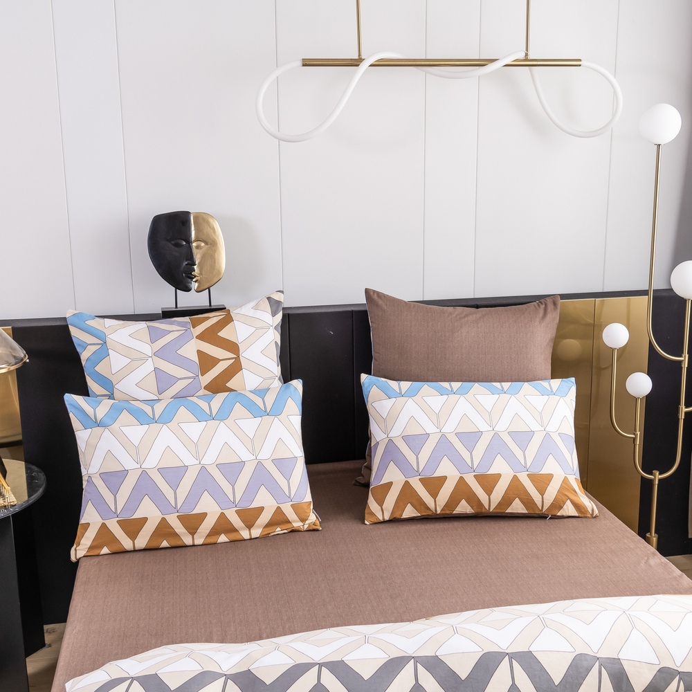 Комплект постельного белья Люкс Сатин 100% хлопок на резинке AR302