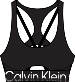 ТОП теннисный Calvin Klein Medium Support Sports Bra - black