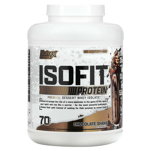 Nutrex Research, IsoFit, со вкусом шоколадного коктейля, 2317 г (5,1 фунта)