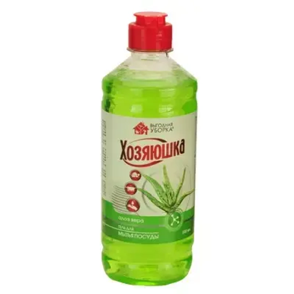 Гель для мытья посуды РЕНЕС.К.(Выгодная Уборка) Хозяюшка 500мл Алоэ вера