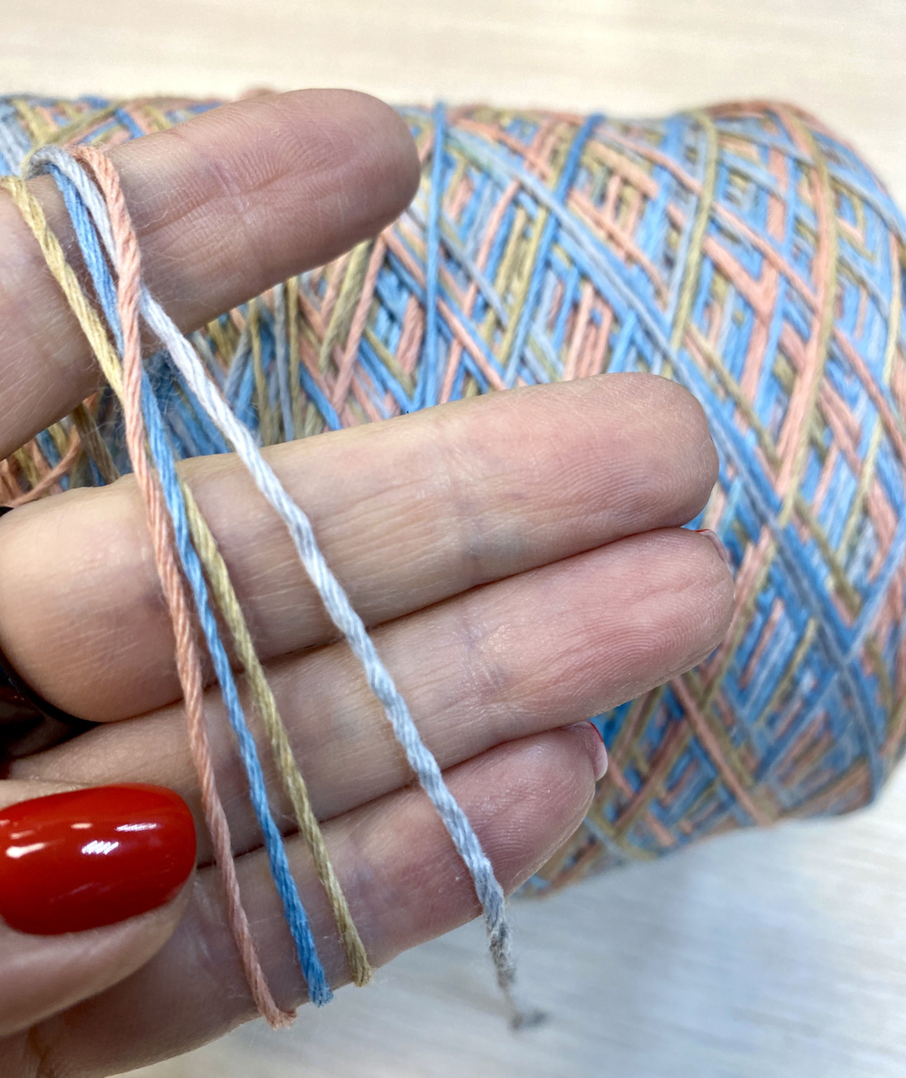 Пряжа на бобине 320г (Италия) 70% шерсть мериноса 30% п/а 100г-350м